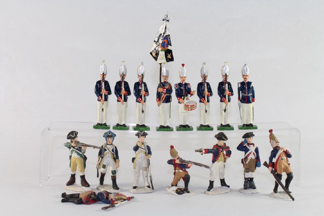 Sarum Revolutionary War: Prussians And Colonials Excellent Condition No Box 17 Piece