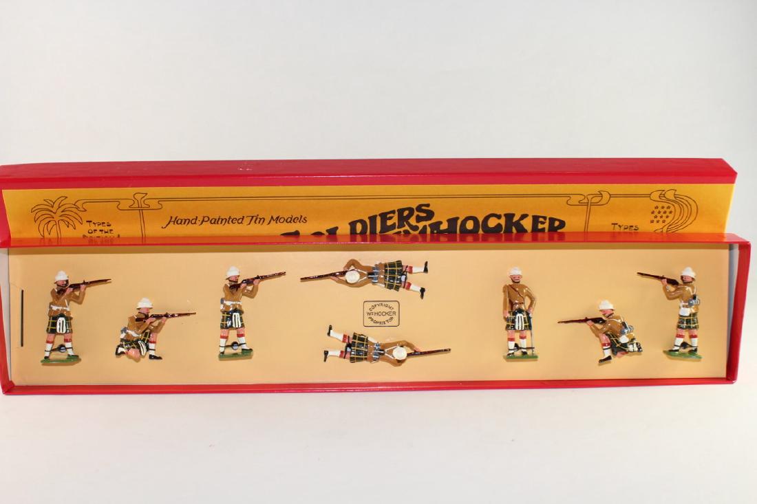Hocker Set #393/9 British Highlanders Firing 1890s (1 of 1)