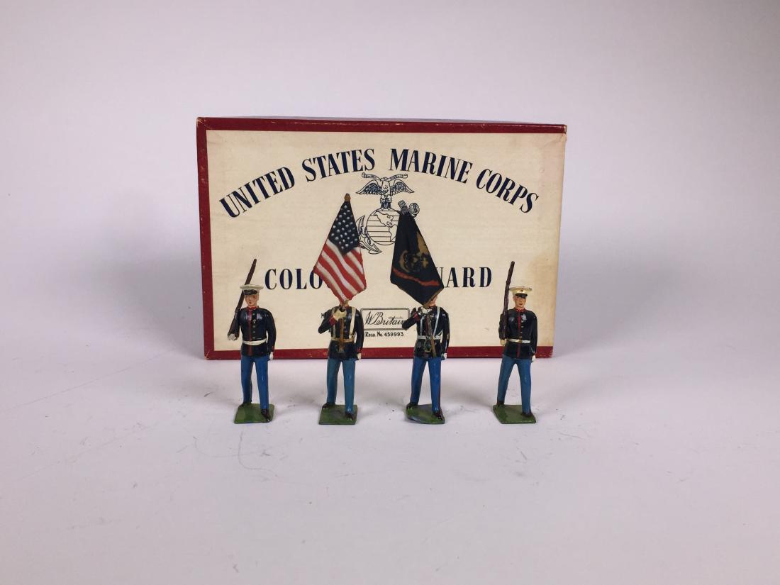 Britains Set #2101 US Marine Corps Colour Guard (1 of 1)