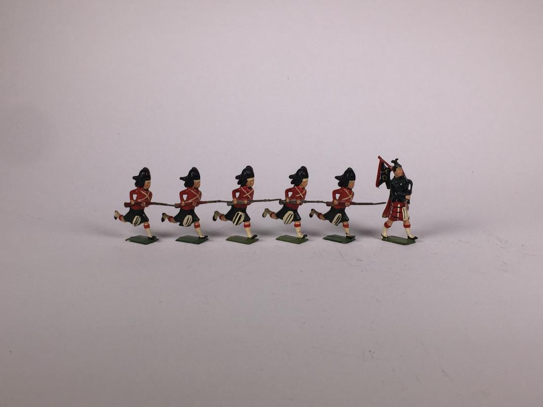 Britains From Set #11 Blackwatch: Post War. Unboxed. 6 Pieces. Condition Figures Excellent.