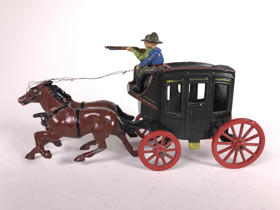 Johillco Stage Coach: Post War, unboxed, 5 pieces, condition excellent