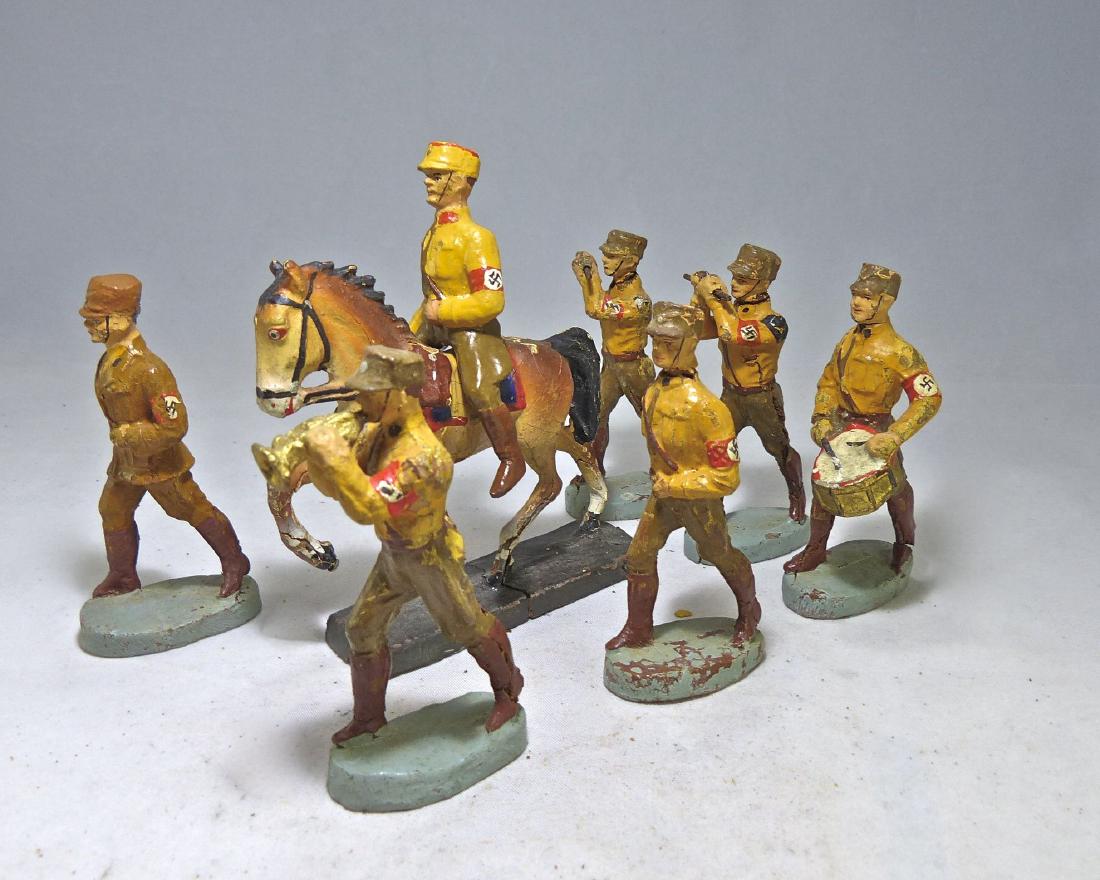 Elastolin 6 Marching SA and Mounted Leader (1 of 1)