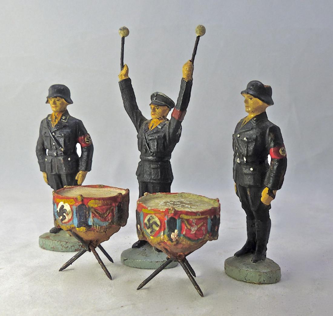 Elastolin SS Kettle Drummer and 2 SS Men (1 of 1)
