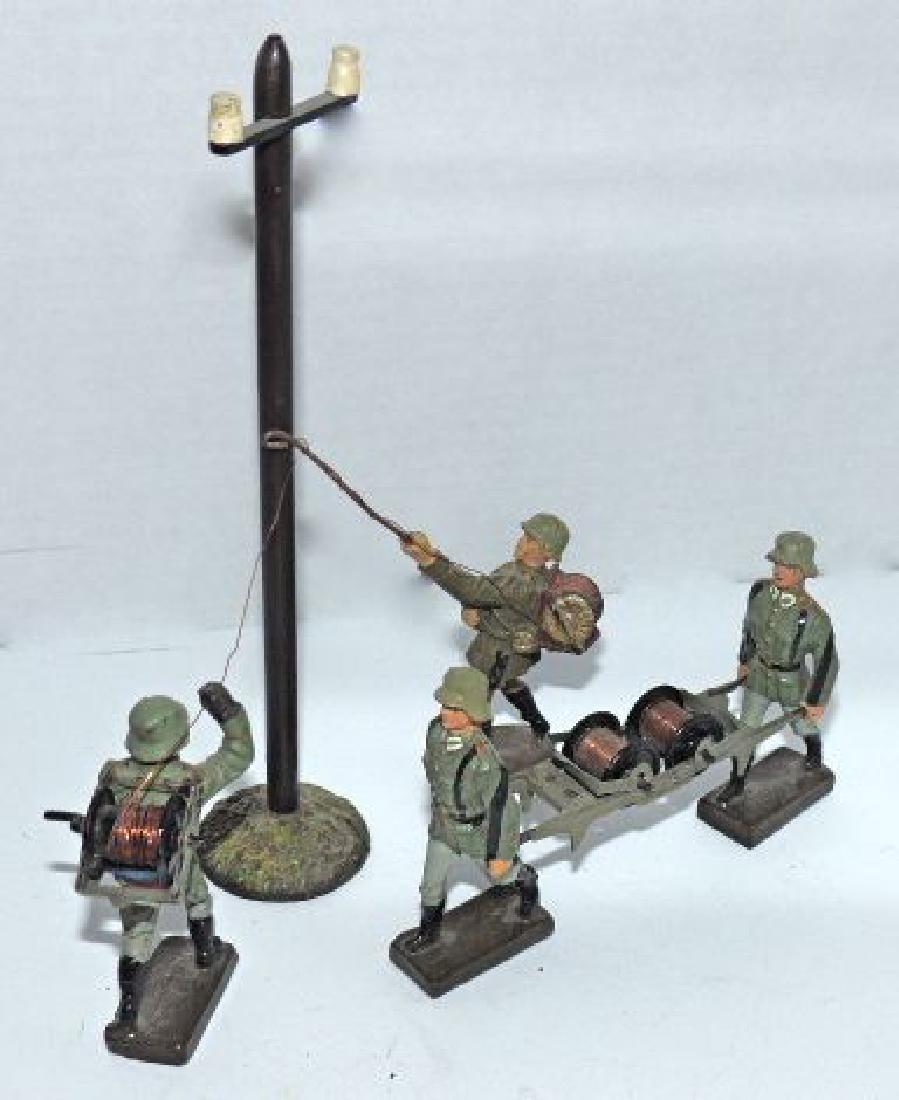 Lineol German Signal Corps Cable Rolls Pole (1 of 1)