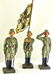 Lineol 3 German Soldiers Attention Flag Salute