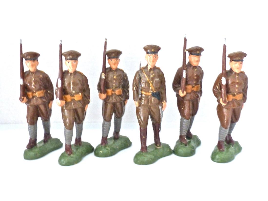 Trico Japan Rare 15 cm US 1 Officer 5 Soldiers (1 of 1)