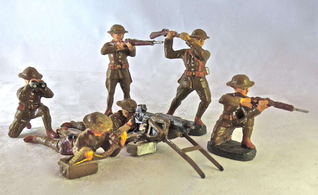 Elastolin 6 US Soldiers Combat Group (1 of 1)