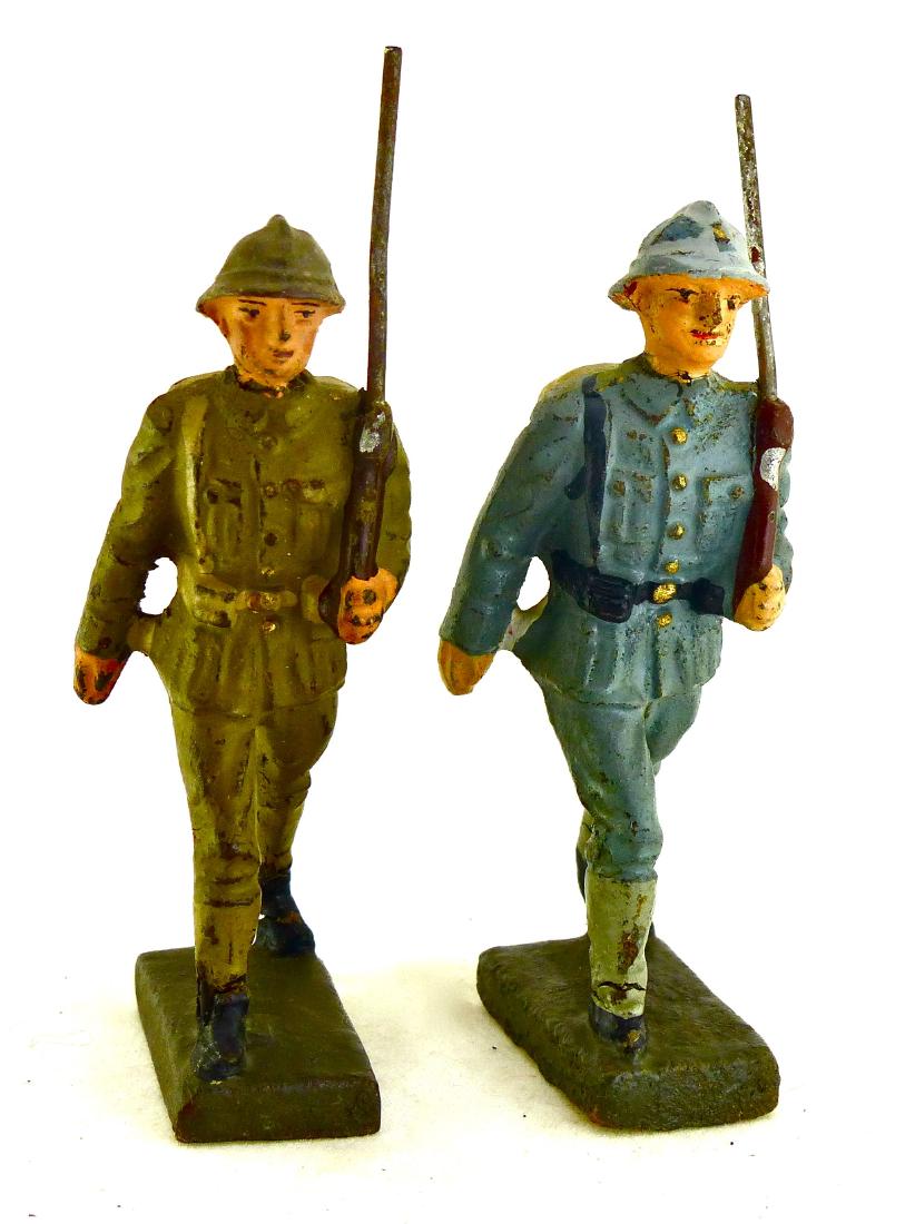 Lineol Scarce 2 Romanian Soldiers with Rifles (1 of 1)