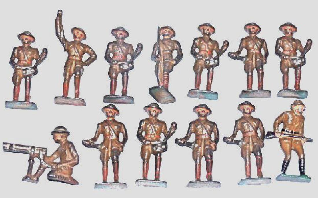 Grey Iron Dimestore 13 Figures 6 Different (1 of 1)