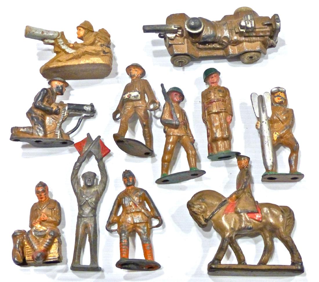 Manoil Barclay Auburn Rubber 11 Pieces (1 of 1)