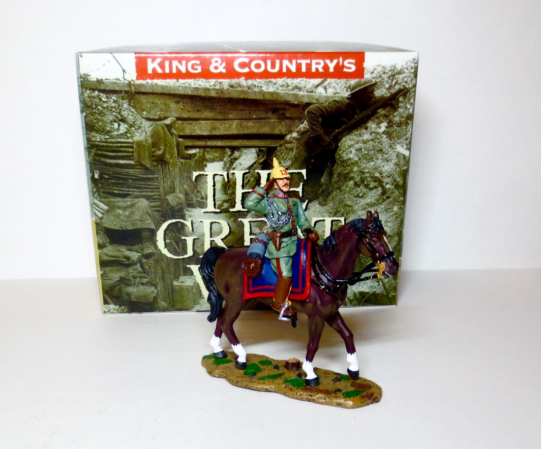 King & Country Mounted Prussian Officer Saluting (1 of 1)