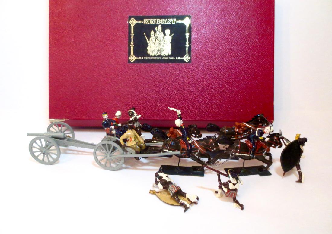 Kingcast Royal Artillery Under Zulu Attack Set (1 of 1)
