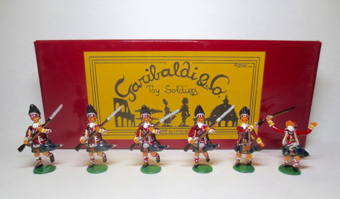 Garibaldi "The Charge" Set: 6 pieces. Very good condition (1 broken sword included). Box excellent.