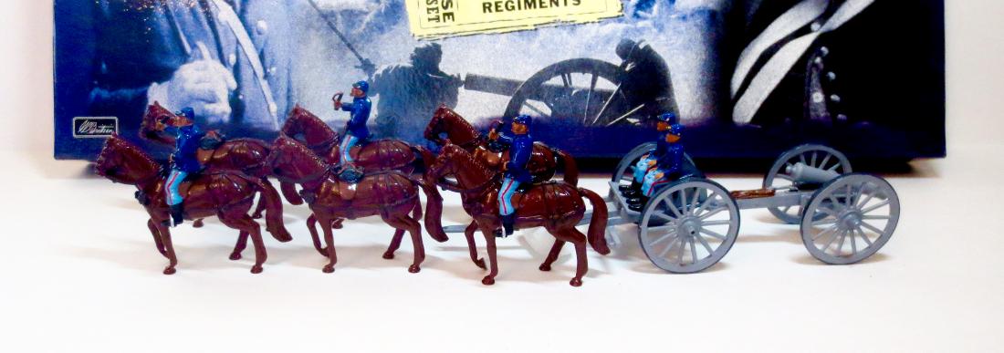 Britains Civil War Union Six Horse Artillery Set (1 of 1)