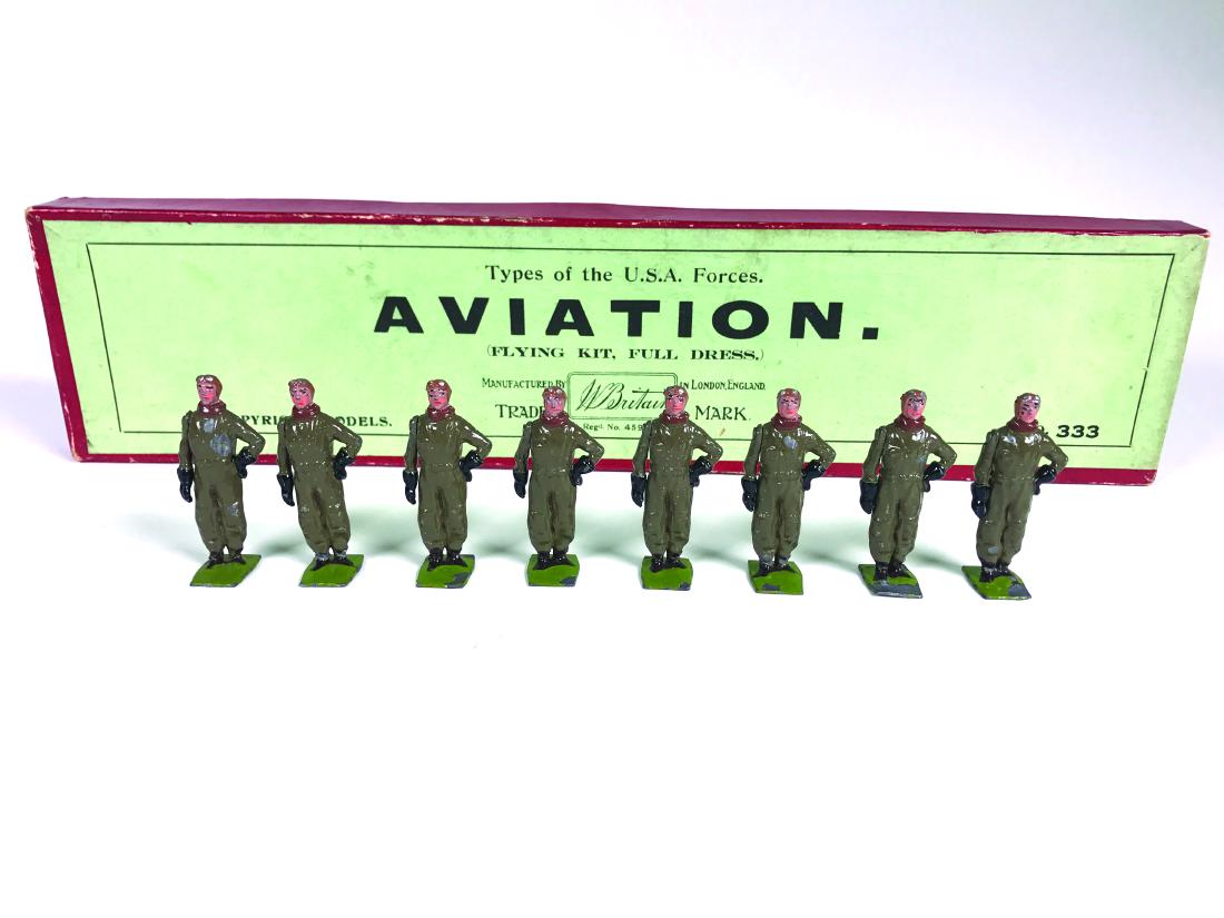 Britains Set #333 USA Aviators in Sidcot Suits (1 of 1)