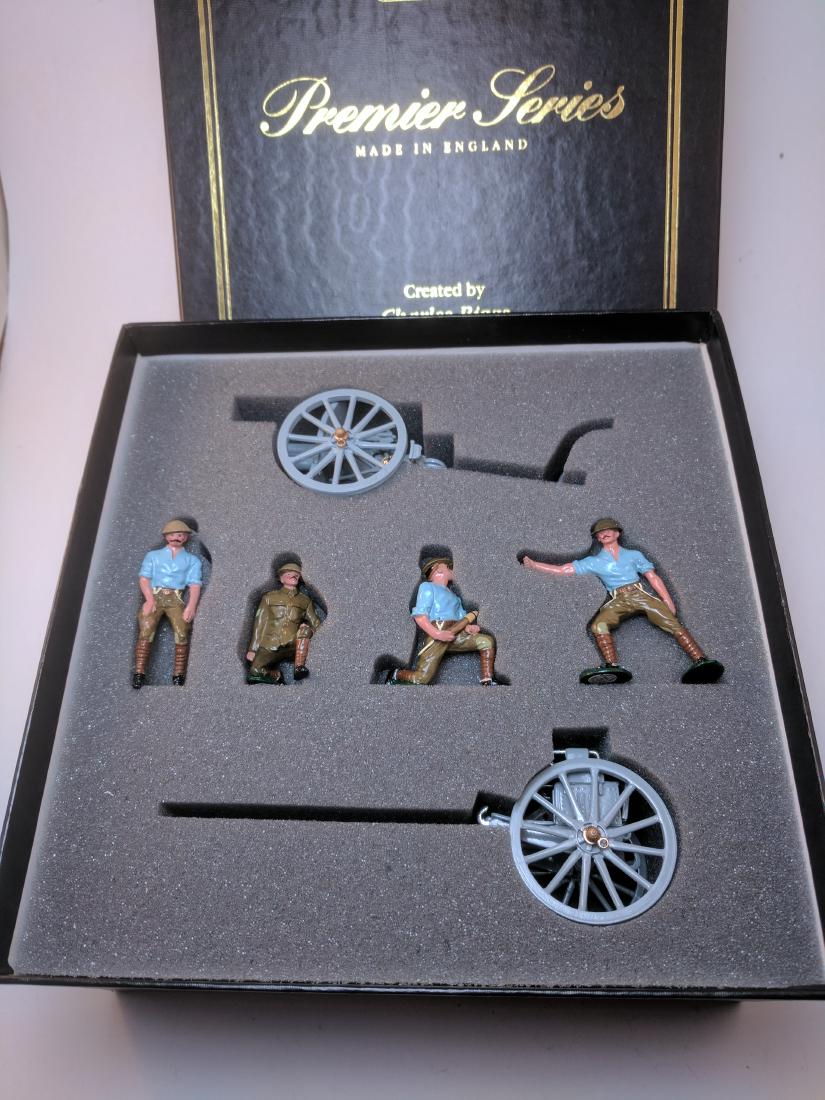 Britains Premier 8919 13 Pounder Gun Limber & Crew: 6 Pieces Condition Excellent Box Excellent