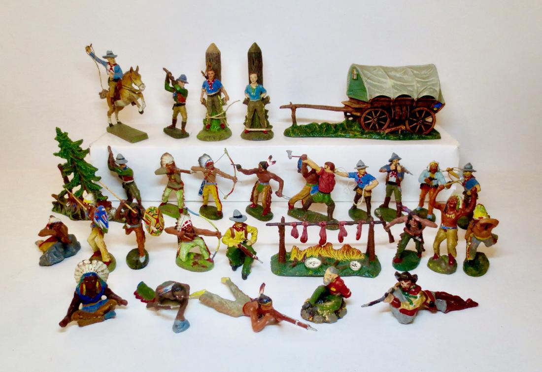 Elastolin Cowboy and Indian Assortment (1 of 1)