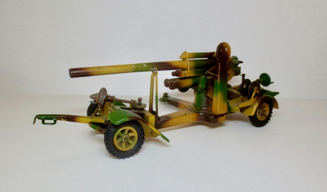 Lineol Metal Cannon with Rubber Wheels (1 of 1)