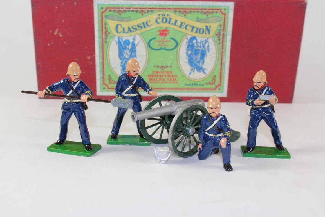 Trophy Miniatures EQ51 The Zulu War: Royal Artillery Gun Very Good Condition Good Box 6 Pieces