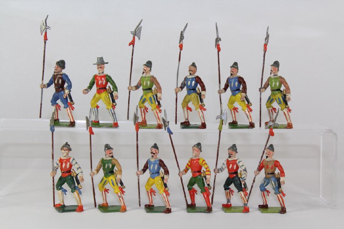 Heyde Spanish Pikeman: Excellent Condition Missing Pike And Light Paint Chips On Pikes No Box 12 Pieces