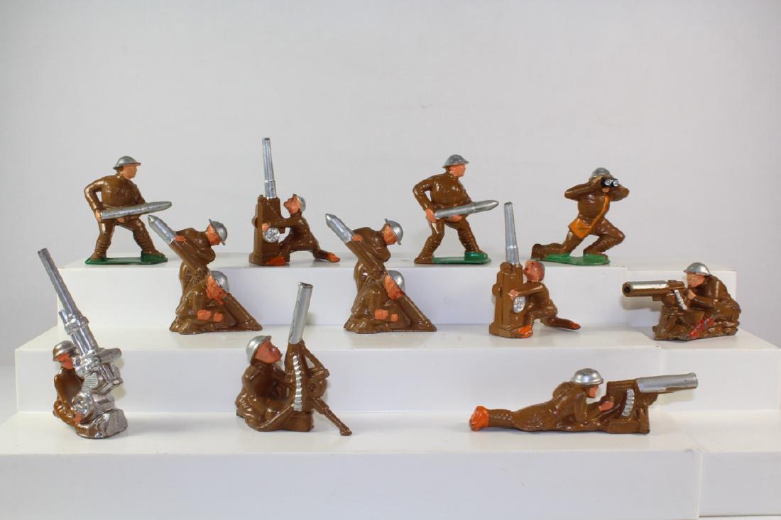 Barclay Manoil Field Artillery: B143 x2, M20m M39, M42 x2, M51, M73, M74 Near Mint Condition No Box 11 Pieces