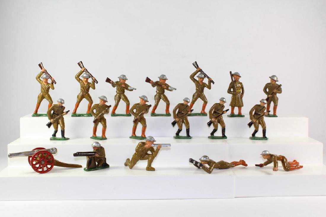 American Dimestore Grey Iron Combat Figures (1 of 1)