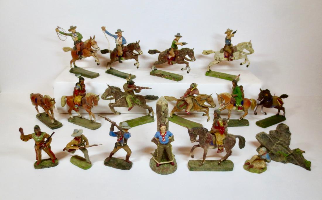 Elastolin Composition Cowboy & Indian Assortment (1 of 1)