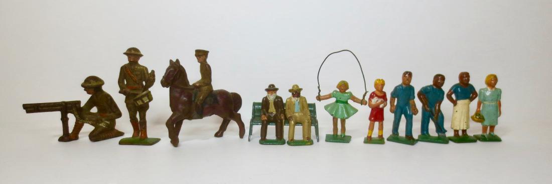 Grey Iron Dimestore Figure Assortment (1 of 1)