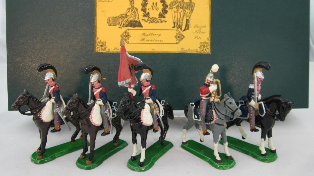 Mulberry Set #AN6 Belgian Carabiniers at Halt: Belgian Carabiniers at halt. 5 pieces. Condition mint in excellent box.