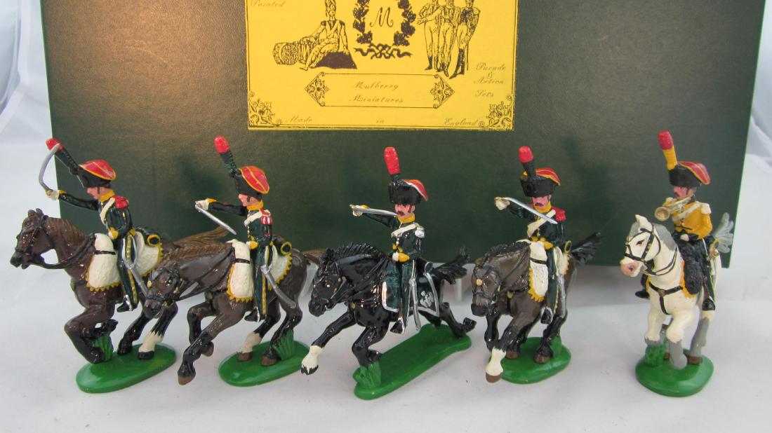 Mulberry Set #FN75 6th Regiment Chasseurs: 6th Regiment Chasseurs a Cheval Charging. 5 pieces. Condition mint in excellent box.