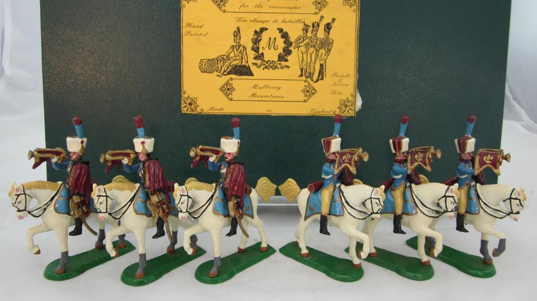 Mulberry Set #FN42 Chasseurs a Cheval Trumpets: Chassuers a Cheval of the Guard Trumpet section. 6 trumpeters in Imperial livery. Condition mint in excellent box.