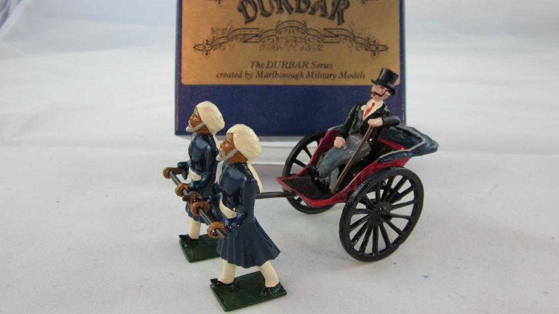 Marlborough Set #D116 Official in Rickshaw: Civilian Official in rickshaw pulled by 2 porters. 4 pieces. Condition mint in excellent box.