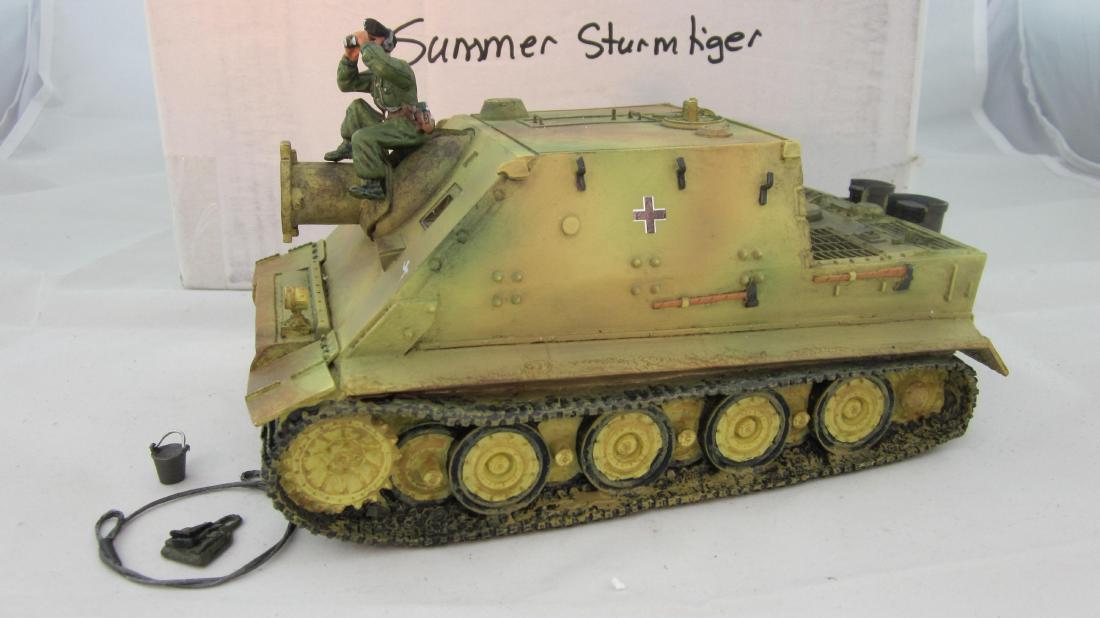New Model Army #SS05 Summer Sturmtiger: Summer Sturmtiger Tank with crew. Condition mint in excellent box