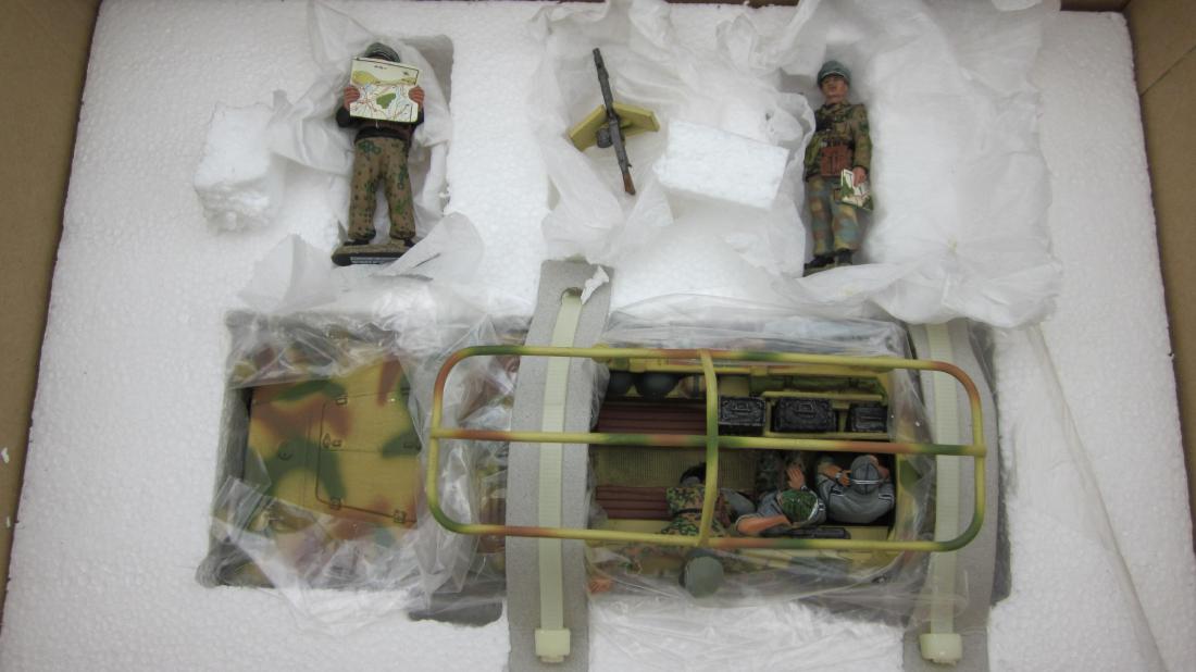 King & Country #WS077 Panzer Meyer's Command: Command vehicle with 5 crew. 6 pieces. Condition mint in excellent box.
