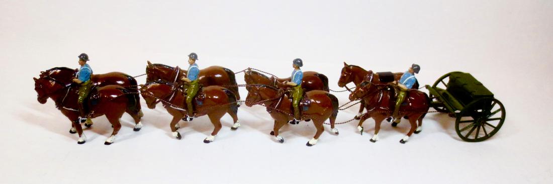 Toy Army Workshop WW1 Artillery Team & Limber (1 of 1)