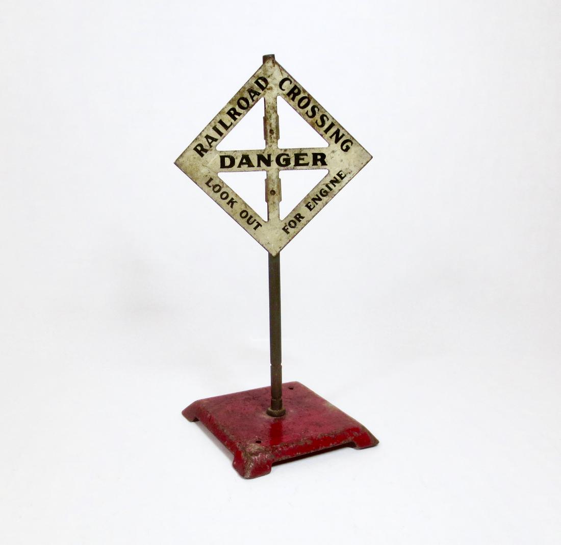 Maker Unknown 6" Tin Railroad Crossing Sign (1 of 1)