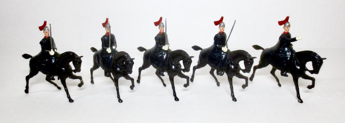 Britains Set #1343 Royal Horse Guards: Winter Dress. 5 pieces. Post-war. Excellent condition, with just a few small chips. Unboxed.