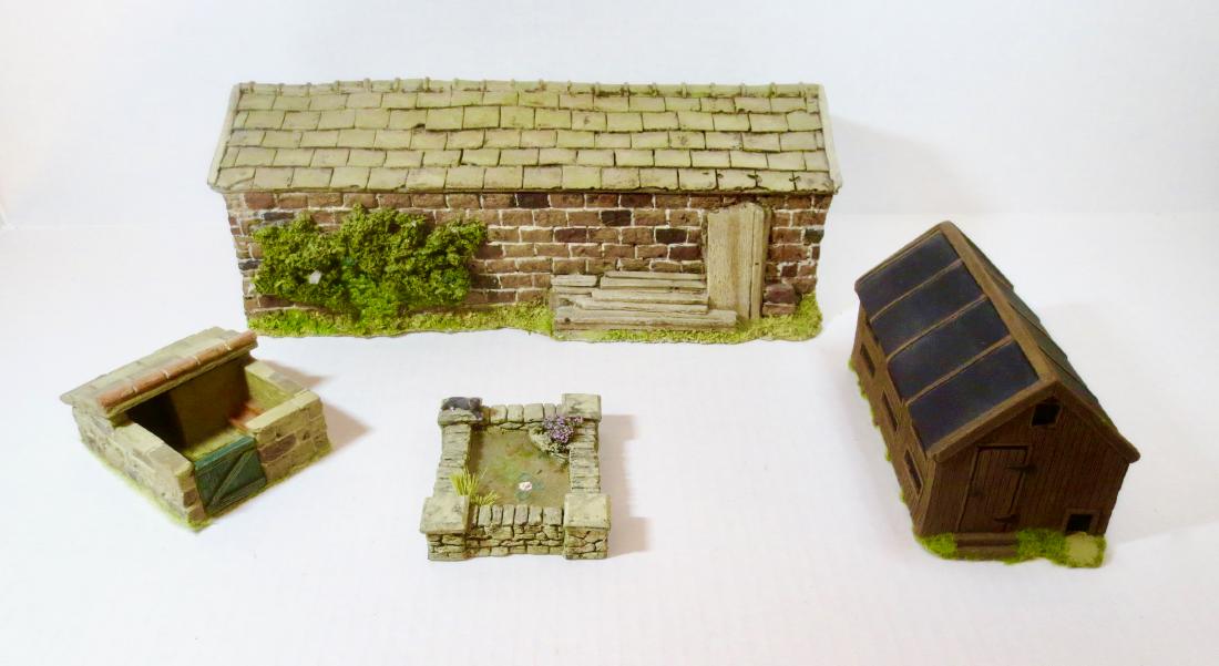 JG Miniatures Cart Shed, Hen House, Pig Sty and (1 of 1)