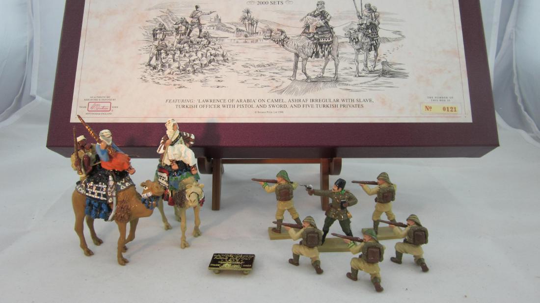 Britains Set #5298 Lawrence & Arab Revolt, 1917.: Lawrence of Arabia Set circa 1998. 9 pieces. Condition mint in excellent+ box with outer box.