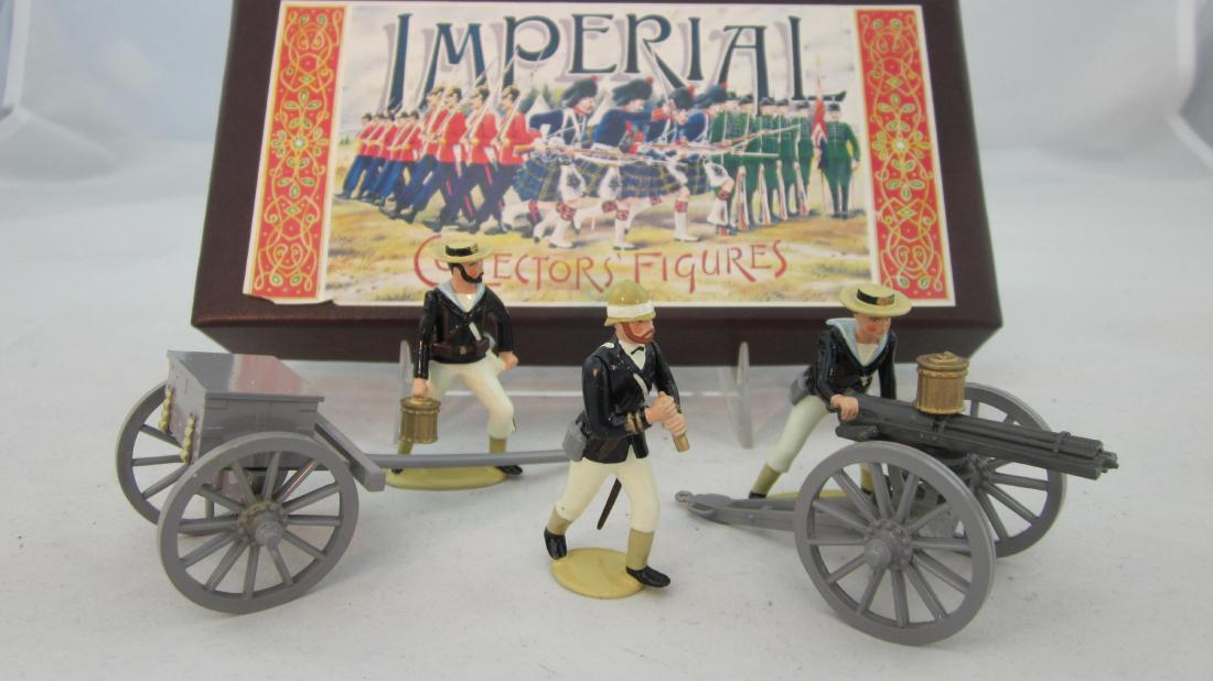 Imperial Set #59 Navy Gatling Gun & Crew 1882.: Navy Gatling Gun with Crew. 5 pieces. Condition excellent in excellent box.