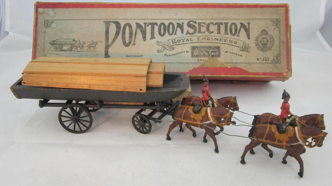 Britains Set #203 Royal Engineer Pontoon Wagon. (1 of 1)