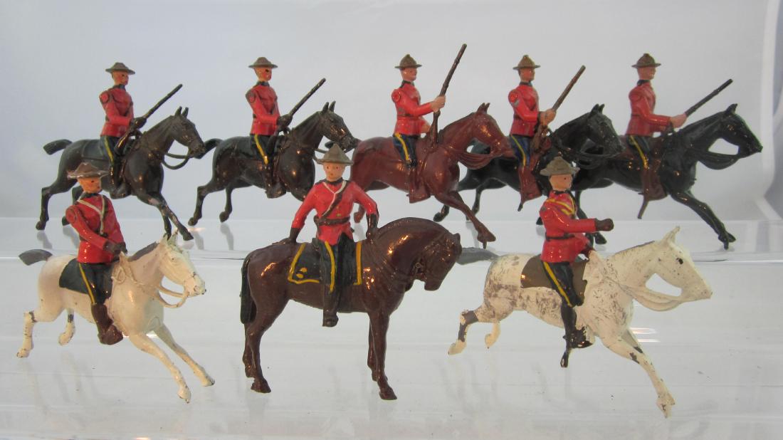 Britains #1349 & 1554 Canadian Mounted Police. (1 of 1)