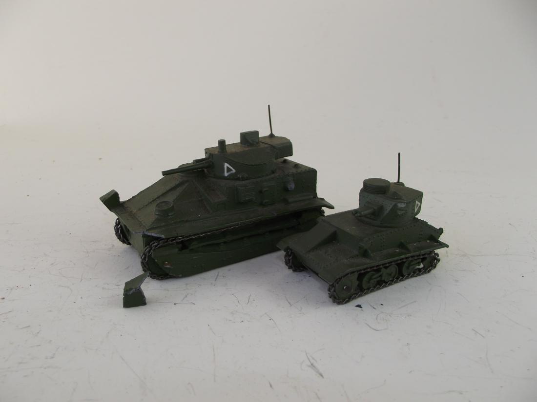 Dinky Two British Tanks: Excellent other than the larger tank has a piece broken off front fender, is there for repair