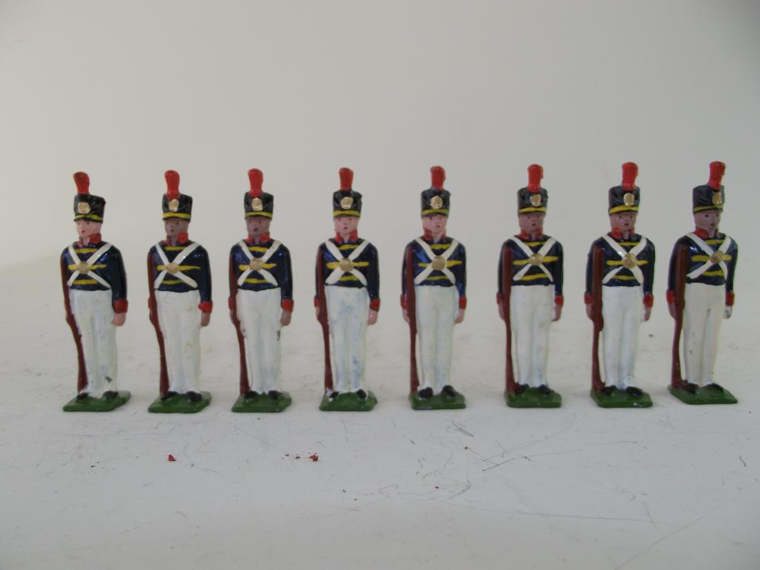 Jones Cadets: Really nice clean mint group. No markings 8 pieces hollow cast.