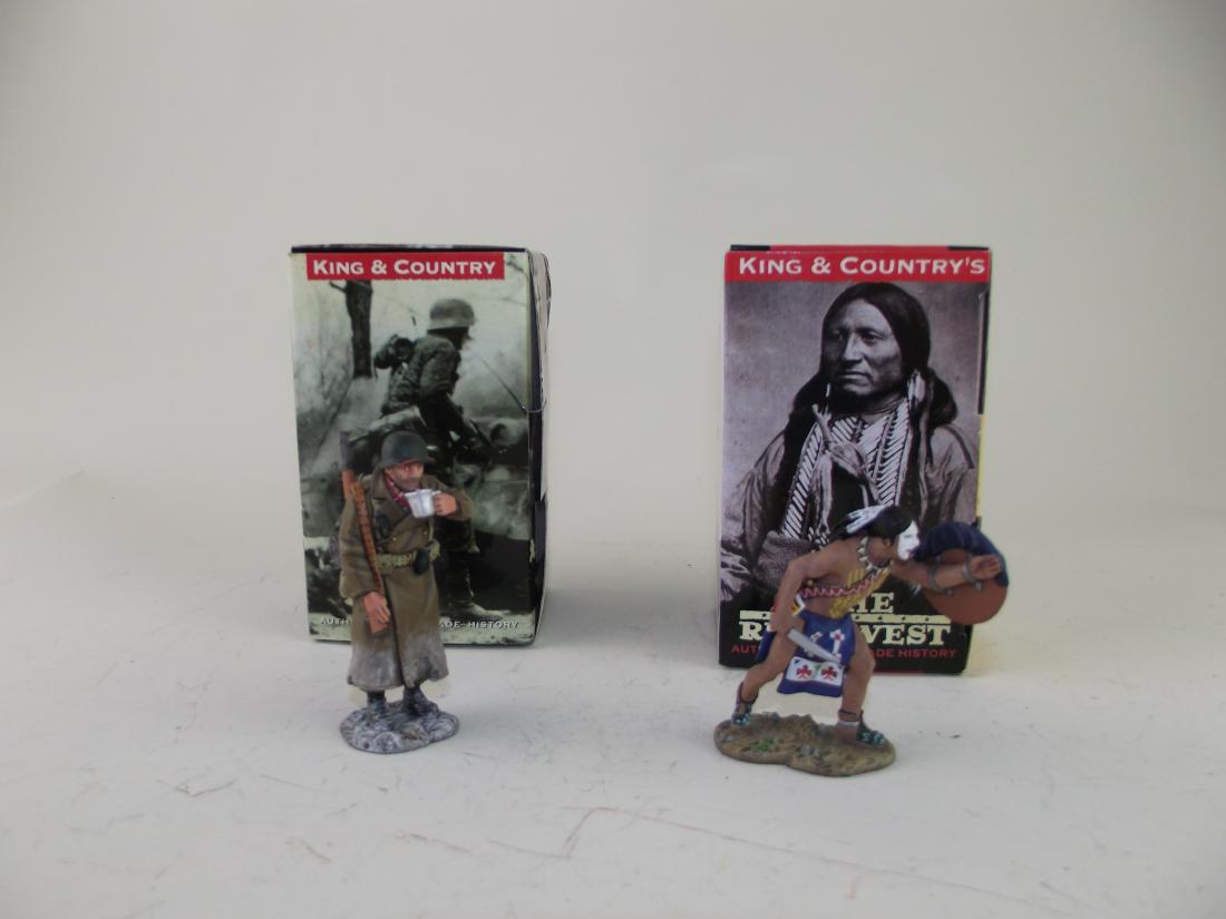 King & Country True West Battle of the Bulge GI's: Two sets, mint with boxes TRW 007 and BBA Bastogne GI