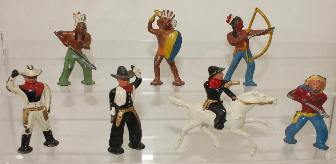 Dimestore Lot Barclay Pod Foot Cowboys Indians (1 of 1)