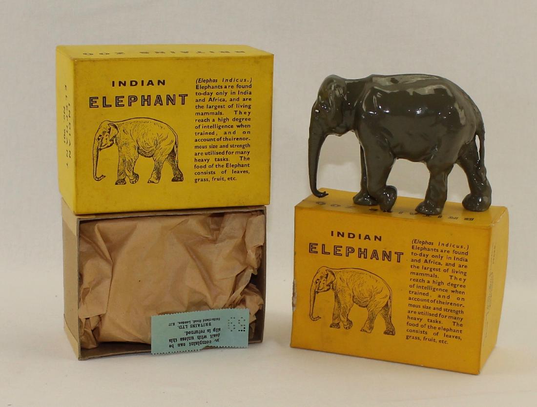 Britains Lot Zoo Set #901 Indian Elephant (1 of 1)