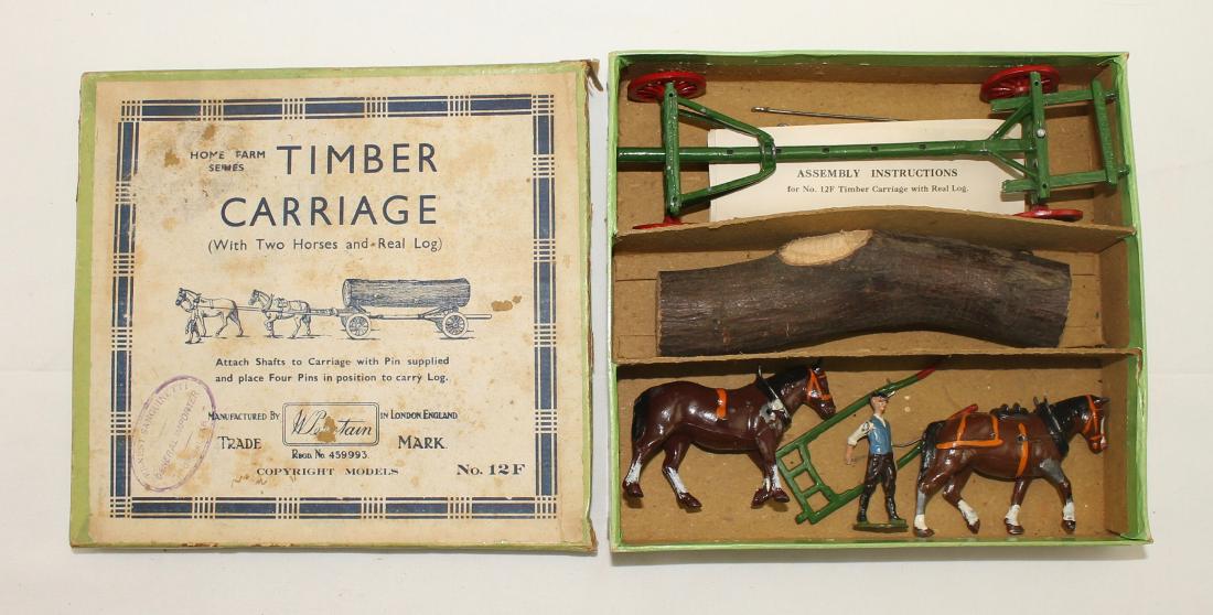 Britains Farm Set #12F Timber Carriage (1 of 1)
