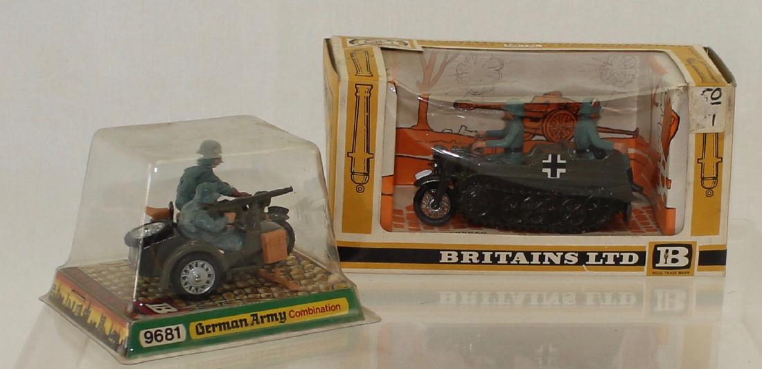 Britains Deetail German Half Track Motorcycle