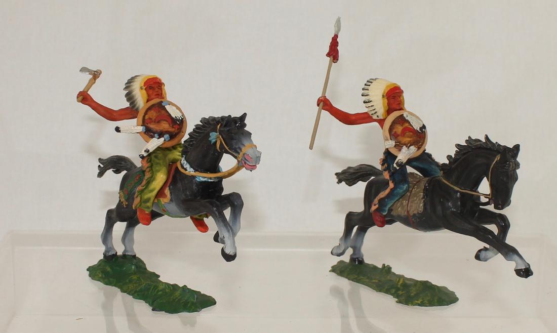 Hausser Elastolin Plastic 7cm Lot Indians (1 of 1)